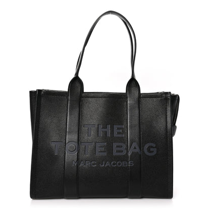 Marc Jacobs Grained Calfskin Large The Tote Bag Black 1 of 10