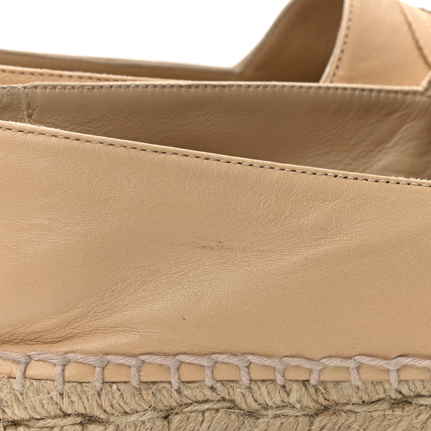 Chanel Lambskin CC Espadrilles 36 Beige Black 10 of 10