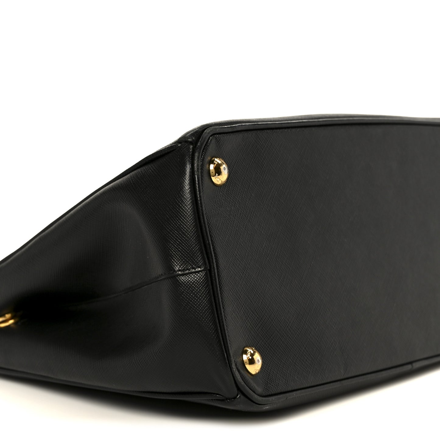 Saffiano Lux Small Galleria Double Zip Tote Black