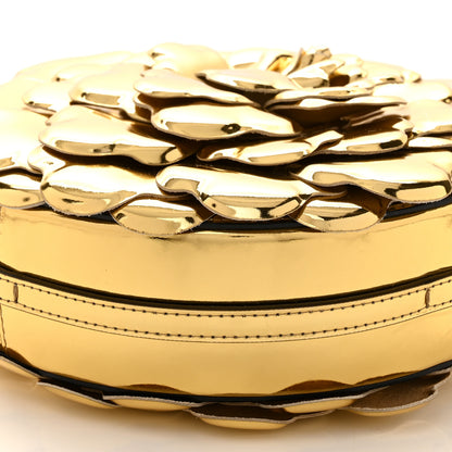 Valentino Garavani Metallic Nappa Atelier 03 Rose Edition Round Crossbody Bag Antique Brass 9 of 9