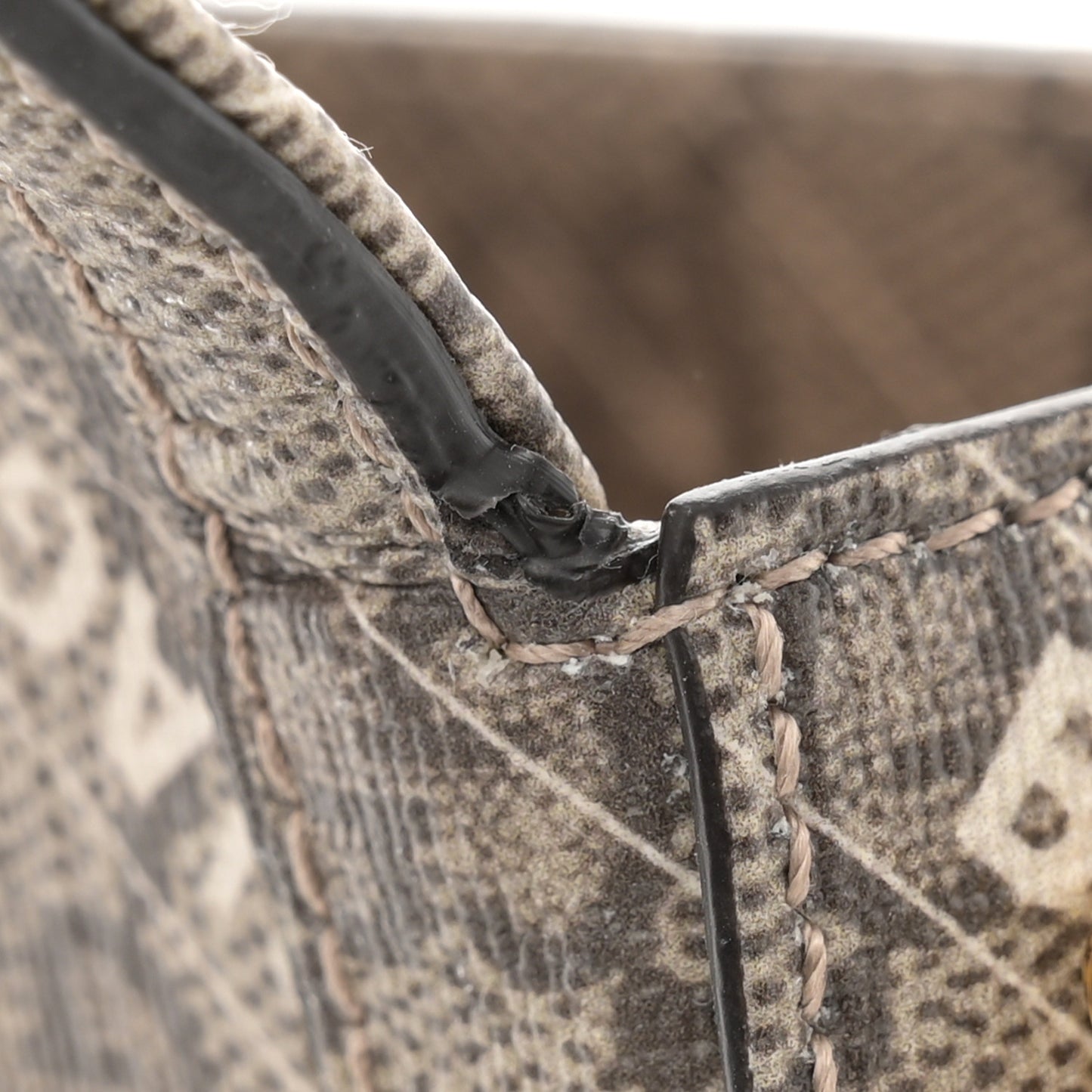 X BALENCIAGA GG Supreme Monogram Logo Print Horsebit 1955 Shoulder Bag Beige Ebony