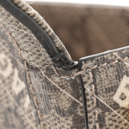 Gucci X BALENCIAGA GG Supreme Monogram Logo Print Horsebit 1955 Shoulder Bag Beige Ebony 11 of 11