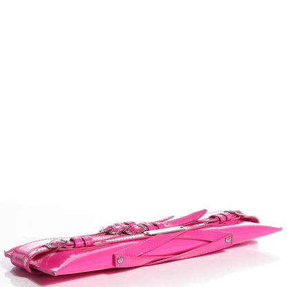 Burberry Patent Bridle Calfskin Parmoor Clutch Bag Pink 6 of 12