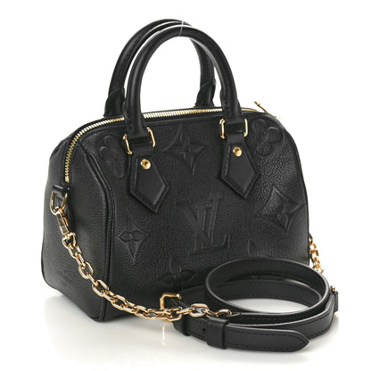 Louis Vuitton Empreinte Monogram Giant Speedy Bandouliere 20 Black 3 of 9