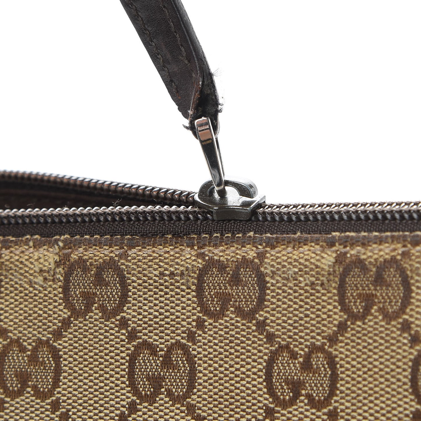 Monogram Calfskin Perforated Medium Flat Messenger Bag Dark Brown