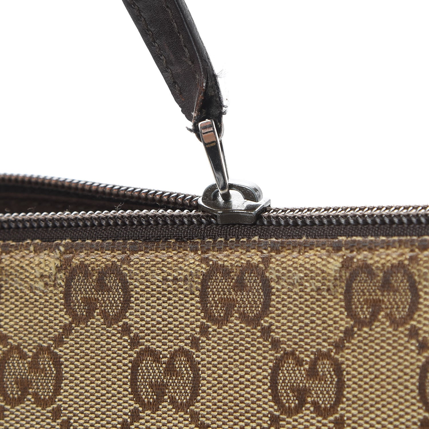 Gucci Monogram Calfskin Perforated Medium Flat Messenger Bag Dark Brown 17 of 18