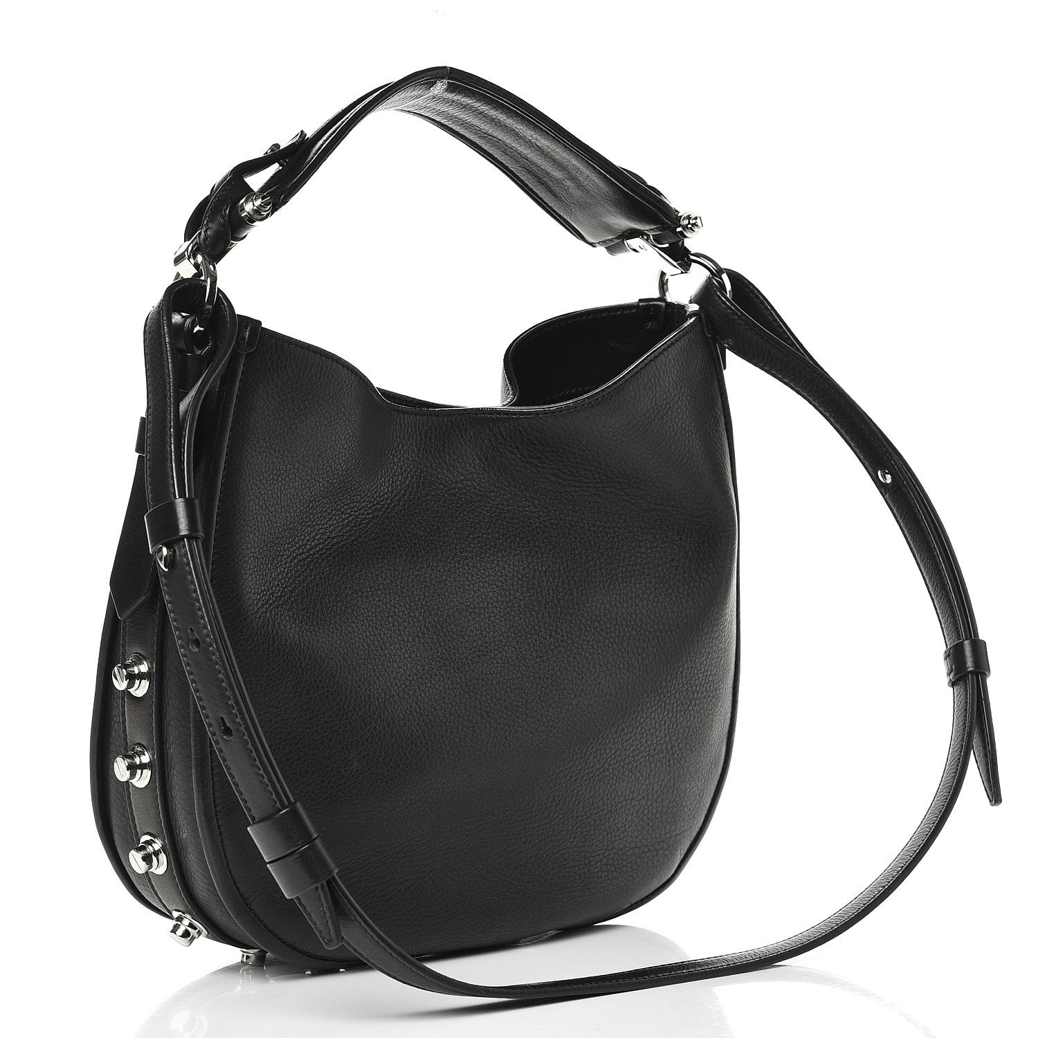 Givenchy Calfskin Small Studded Obsedia Hobo Black 4 of 13