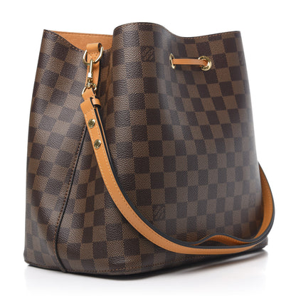 Louis Vuitton Damier Ebene Neonoe MM Safran 3 of 10