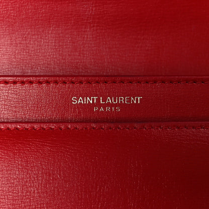 Saint Laurent Calfskin Medium Monogram Sunset Rouge Eros 6 of 11