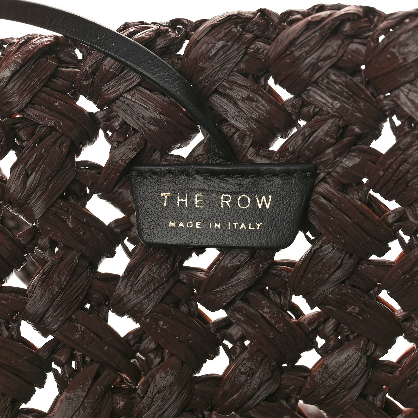 Raffia Estelle Tote Bag Brown
