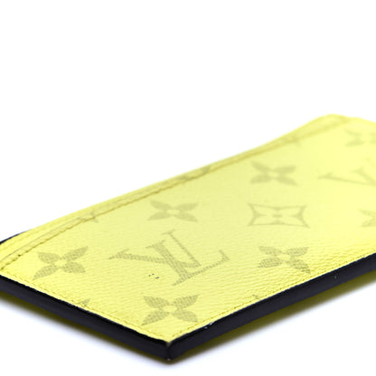 Louis Vuitton Monogram Taiga Coin Card Holder Yellow 6 of 11