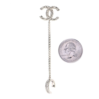 Chanel Crystal CC Cuff Single Earring Gold 2 of 4