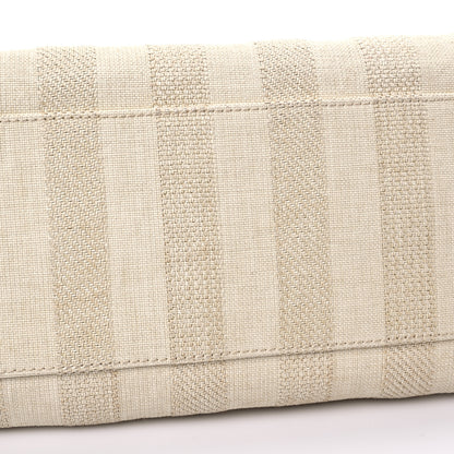 Chanel Straw Raffia Calfskin Striped Large Deauville Tote Beige 14 of 15