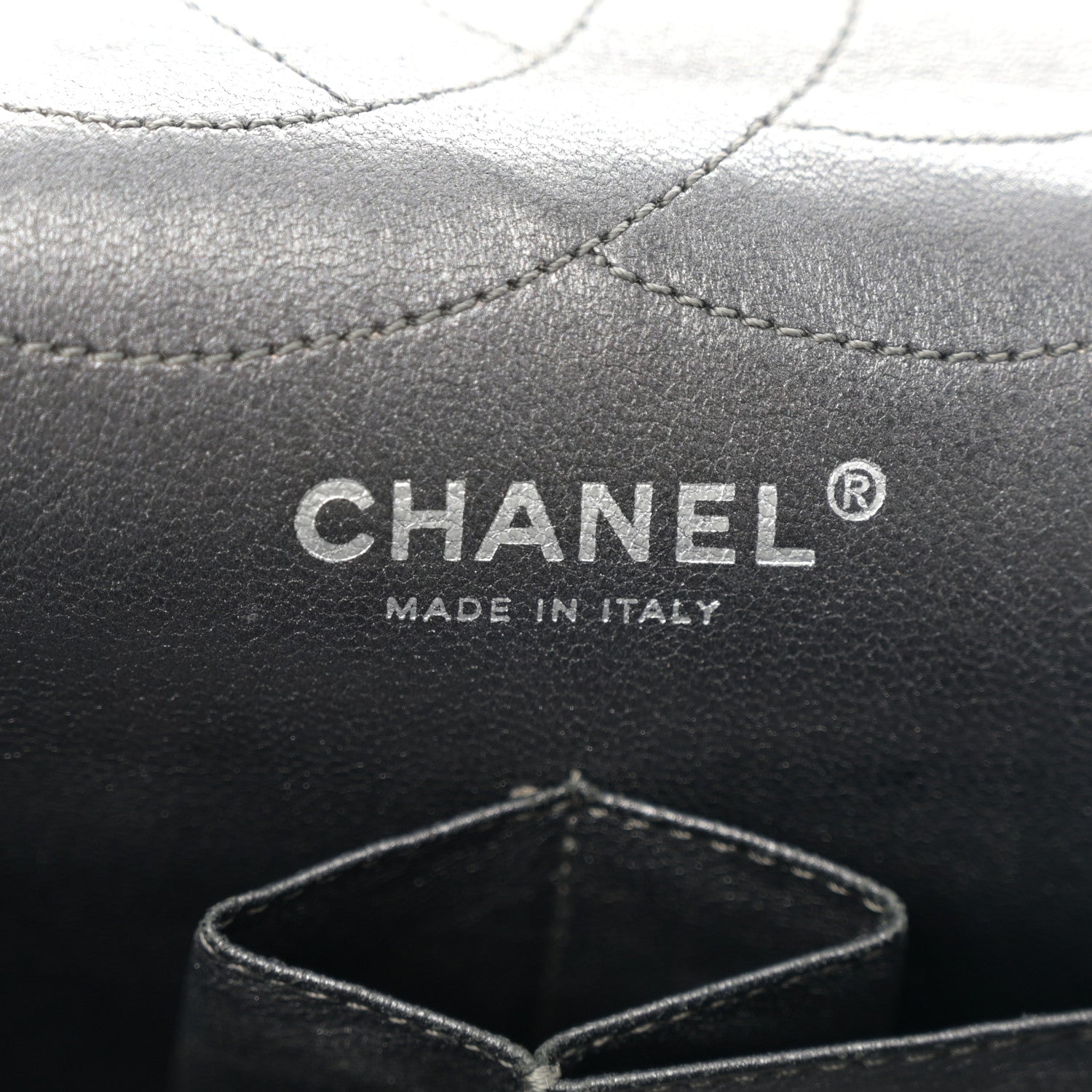 Chanel Metallic Aged Calfskin Quilted 2.55 Reissue 228 Flap Black 6 of 11