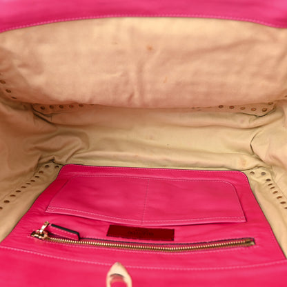 Valentino Garavani Vitello Medium Rockstud All Over Tote Pop Fuxia 5 of 18