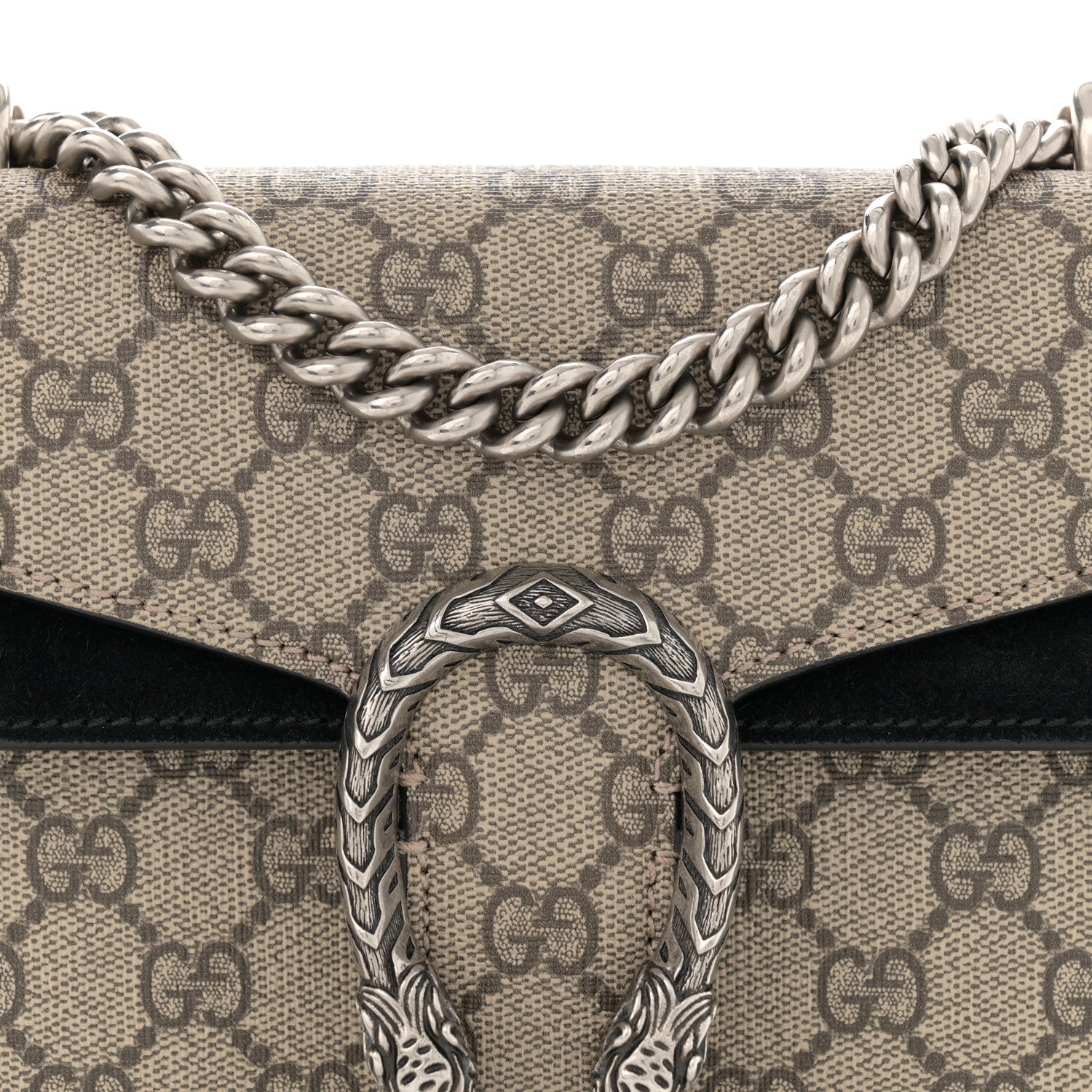 Gucci GG Supreme Monogram Mini Dionysus Shoulder Bag Black 8 of 12