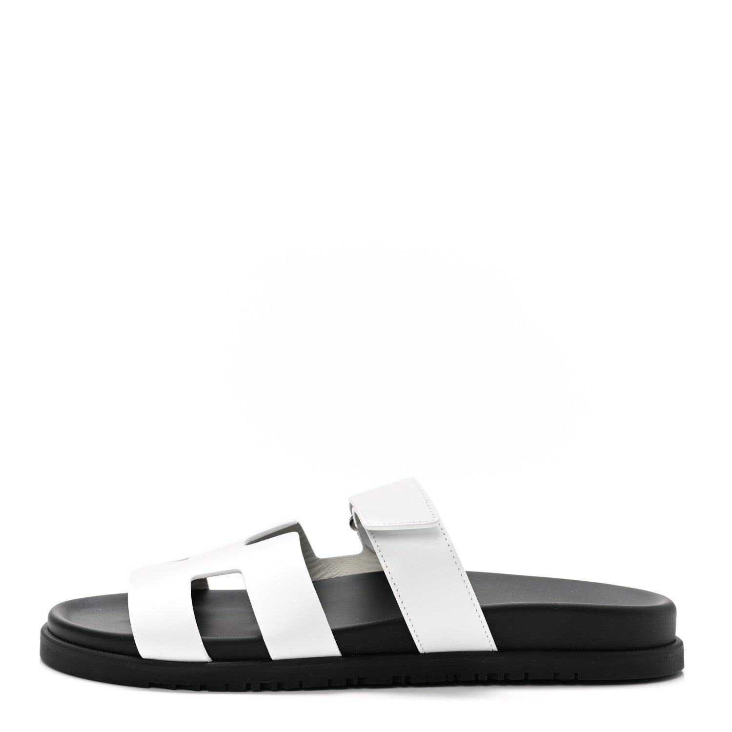 Hermes Calfskin Womens Chypre Sandals 41 White 1 of 9