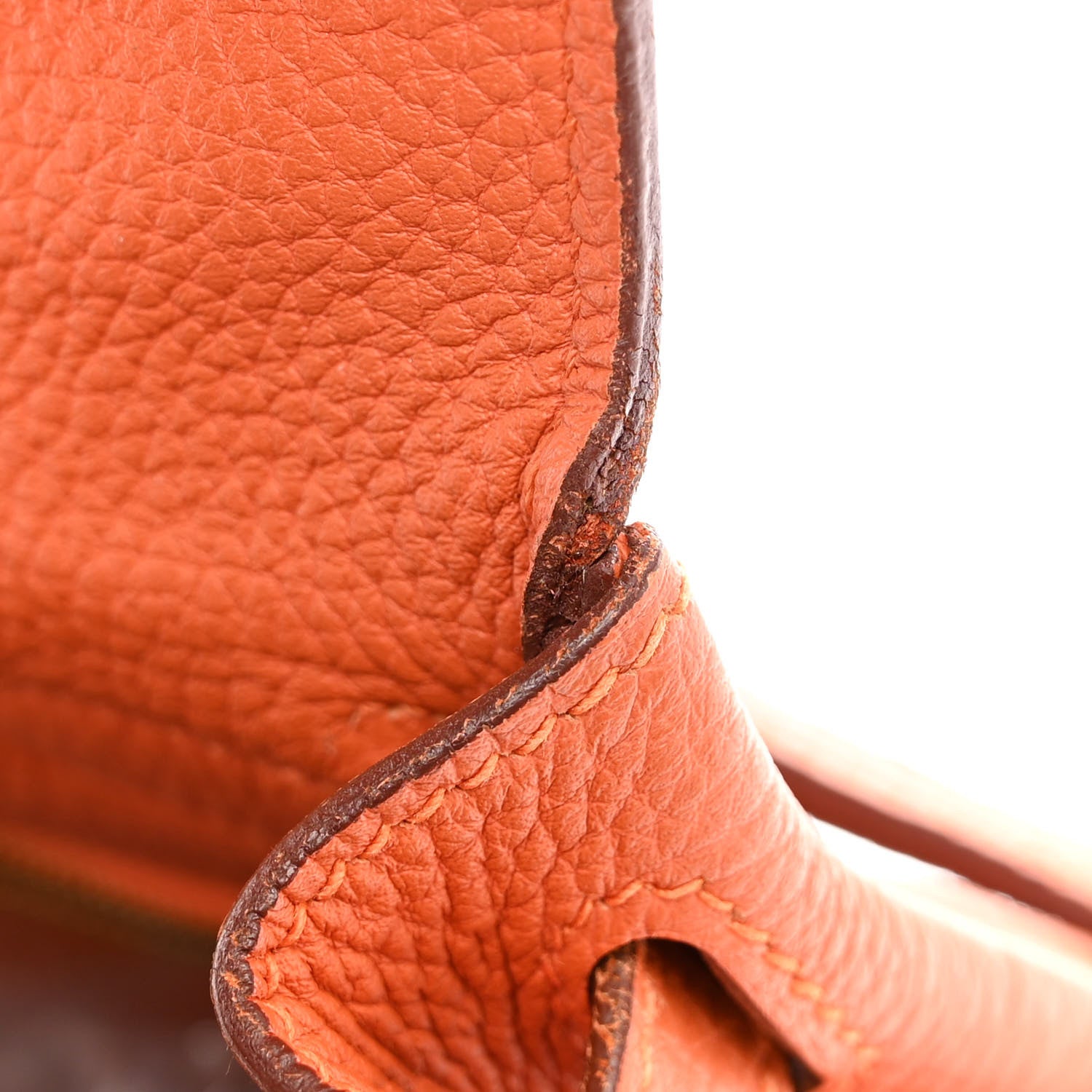 Hermes Togo Kelly Retourne 28 Orange 17 of 18