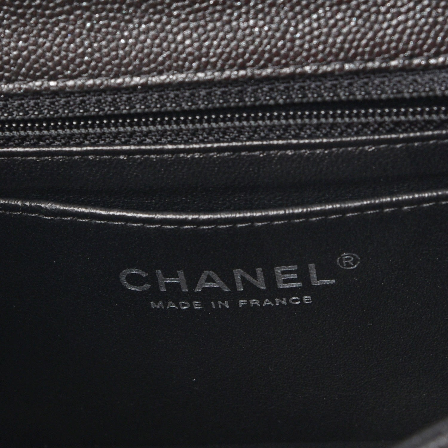 Chanel Iridescent Caviar Quilted Mini Rectangular Flap Black 6 of 8