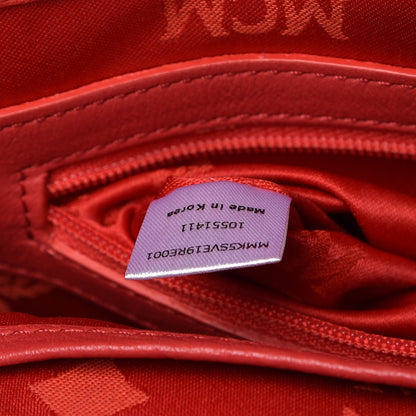 MCM Visetos Studded Small Stark Backpack Corail 8 of 15