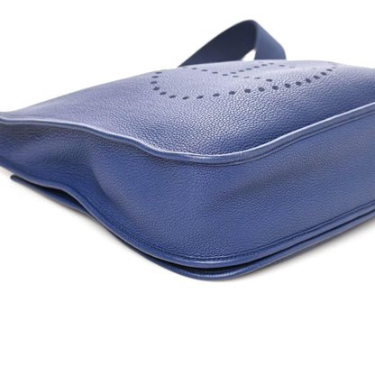 Hermes Taurillon Clemence Evelyne III GM Bleu Brighton 4 of 8