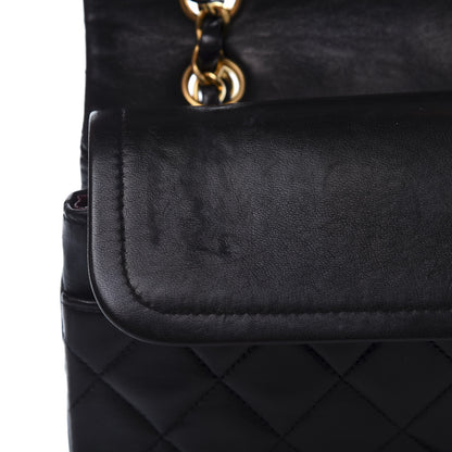Chanel Lambskin Quilted Medium Double Flap Black 9 of 11