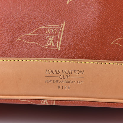 Louis Vuitton Canvas Americas Cup 1995 Saint Tropez Drawstring Bag Red 7 of 10