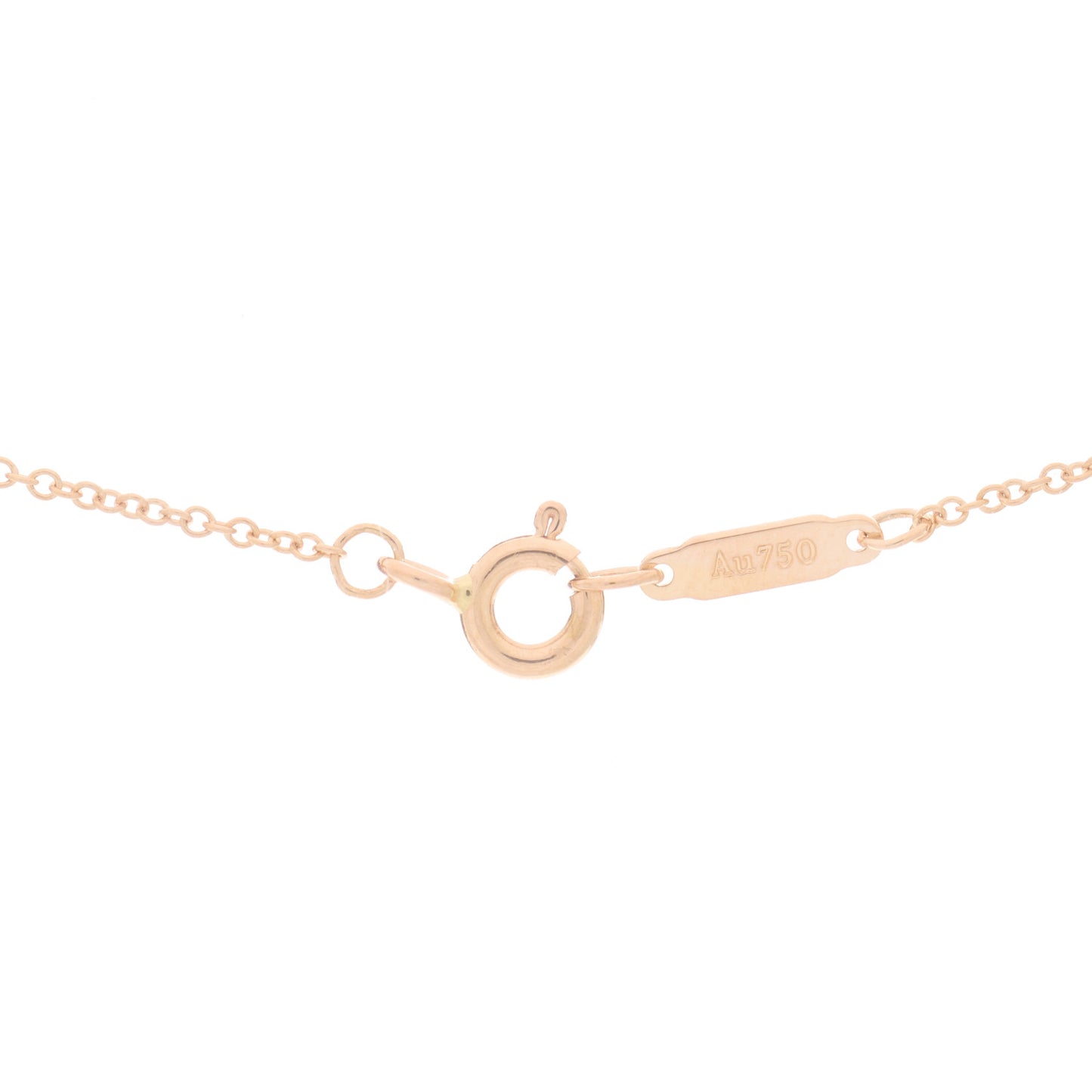 18K Rose Gold Diamond Extra Mini Heart Pendant Necklace