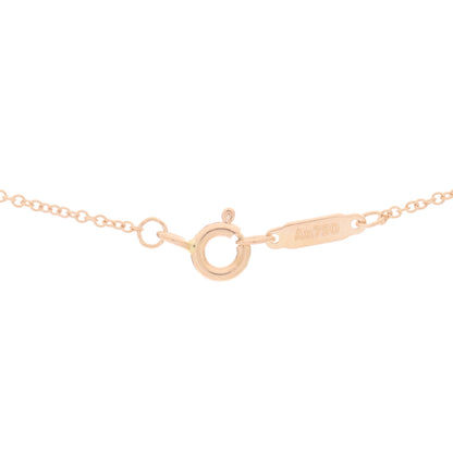 Tiffany 18K Rose Gold Diamond Extra Mini Heart Pendant Necklace 3 of 5