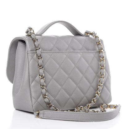 Chanel Caviar Quilted Medium Business Affinity Flap Grey 3 of 10