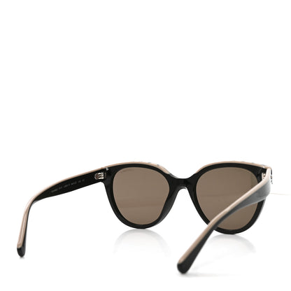 Chanel Acetate CC Butterfly Sunglasses 5414 Black Beige 7 of 14