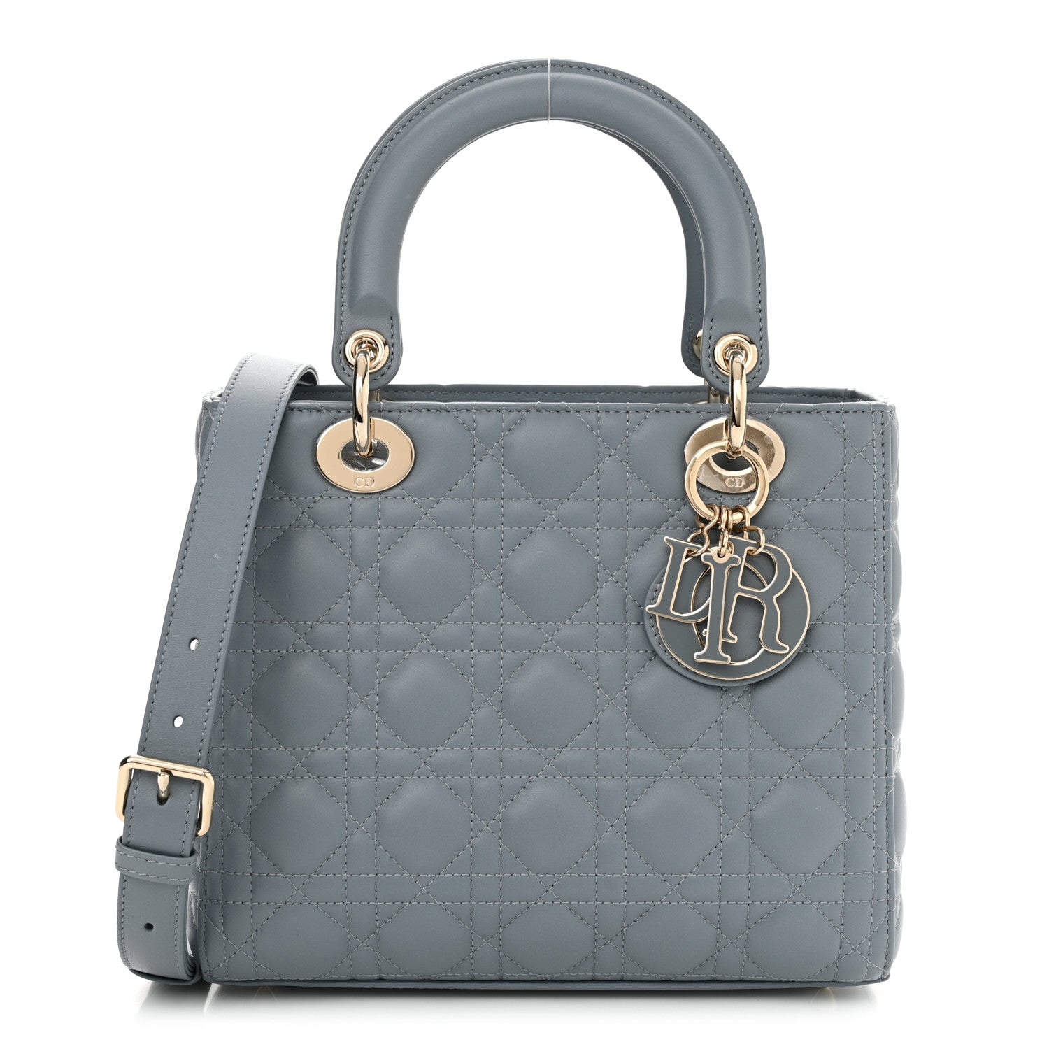 Christian Dior Lambskin Cannage Medium Lady Dior Cloud Blue 1 of 11