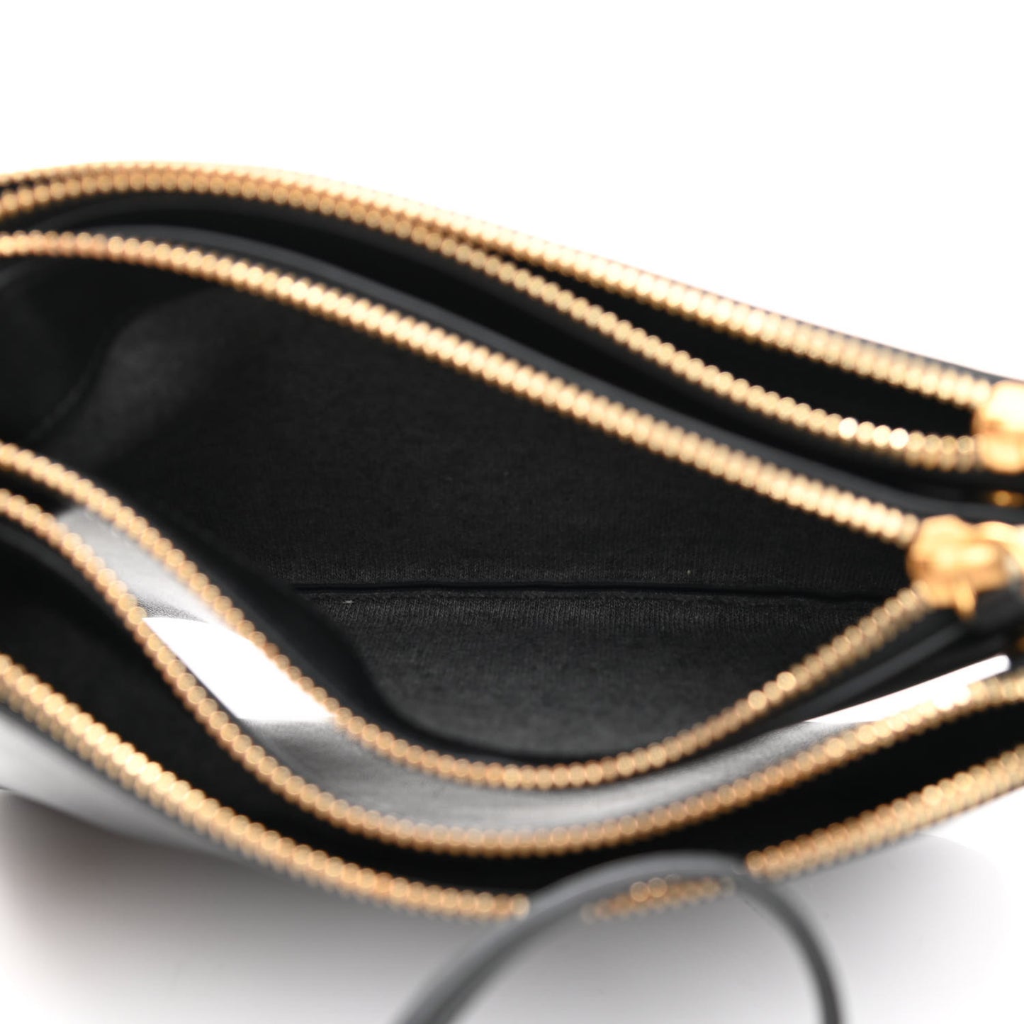 Lambskin Small Trio Crossbody Bag Black