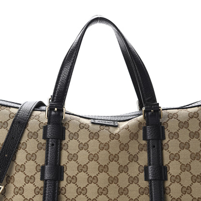 Gucci Monogram Cellarius Calfskin Large Boston Beige Ebony Black 11 of 11