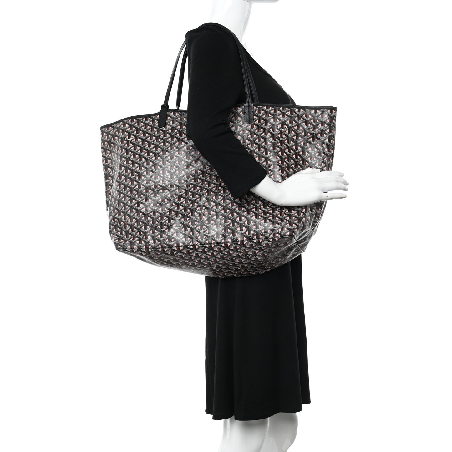 Goyardine Saint Louis Claire Voie GM Black Pink