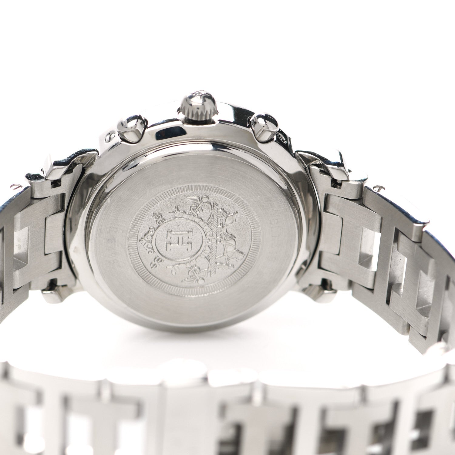 Hermes Stainless Steel 31mm Clipper Chronograph Quartz Watch 7 of 8