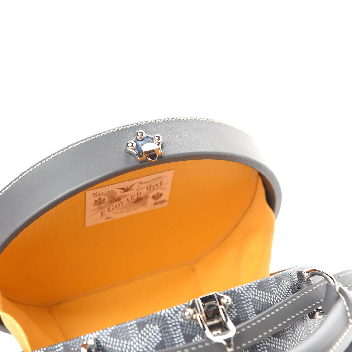 Goyardine Alto Hatbox Grey