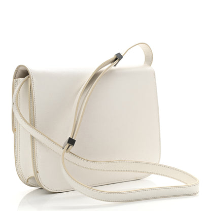 Celine Liege Calfskin Medium Classic Box Flap Bag White 3 of 14