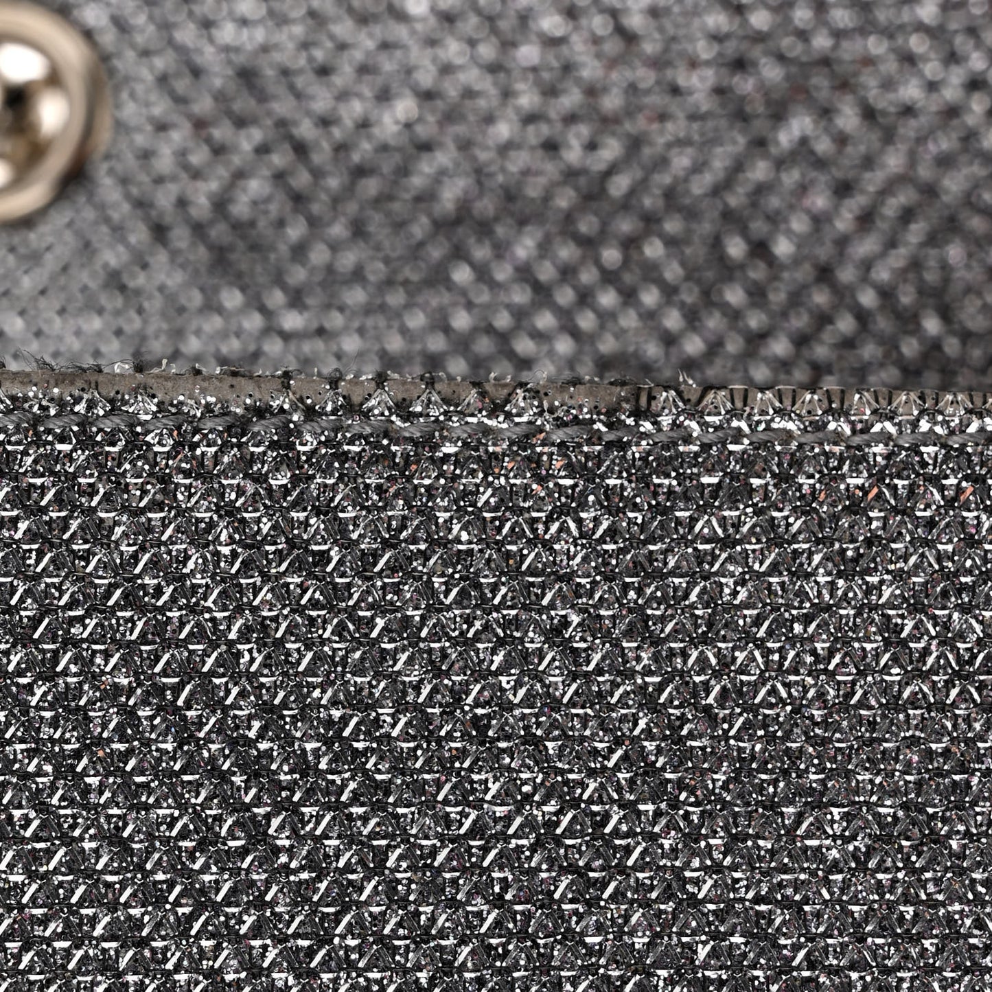 Metallic Canvas Woven Medium Classic Monogram Kate Satchel Silver