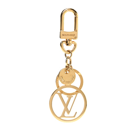 Louis Vuitton LV Circle Bag Charm Key Holder Gold 1 of 5