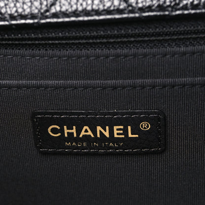 Chanel Grained Calfskin Quilted XXL Travel Flap Bag Black 5 of 10