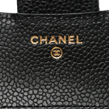 Chanel Caviar Quilted Compact Flap Wallet Black 6 of 9