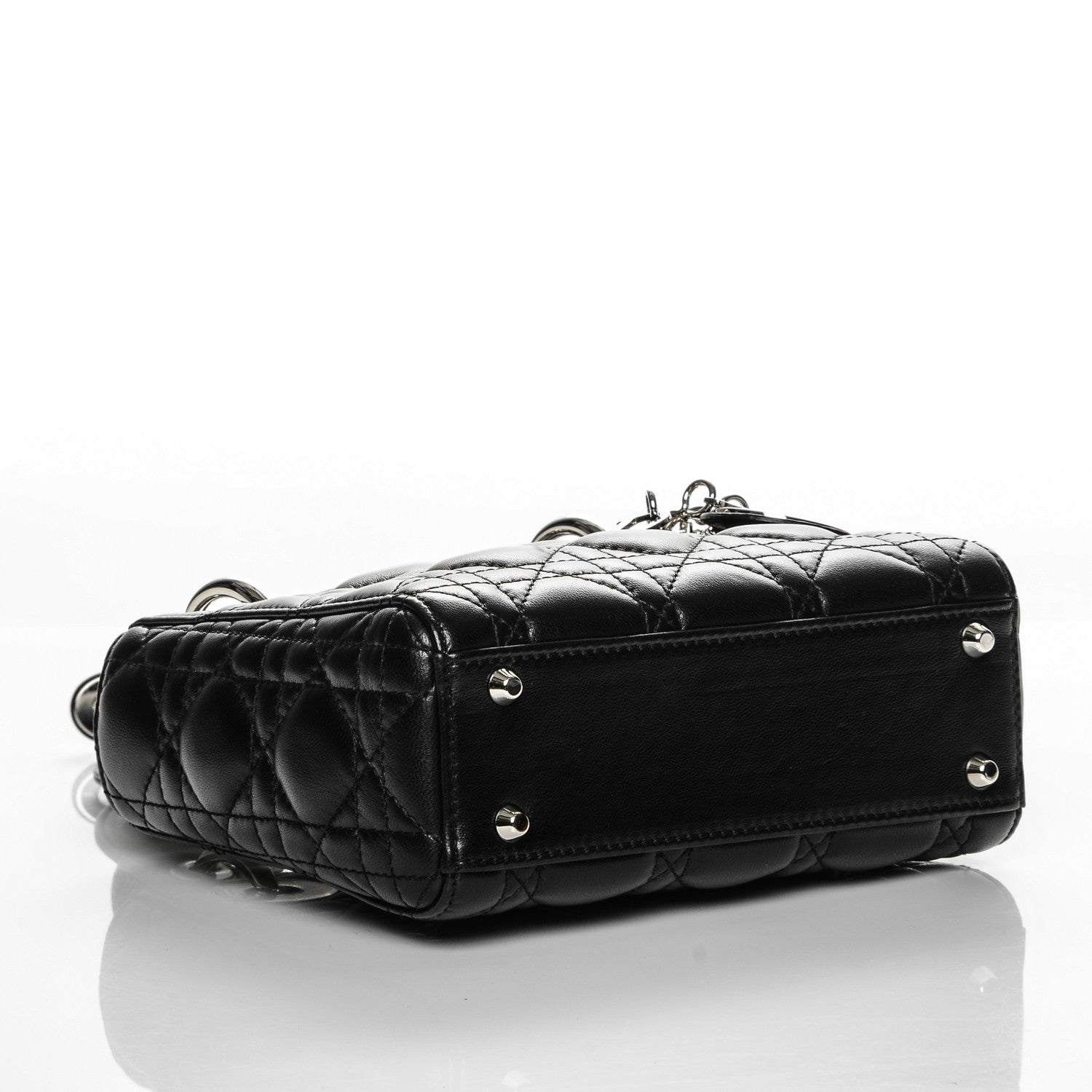 Christian Dior Lambskin Cannage Mini Lady Dior Black 4 of 6