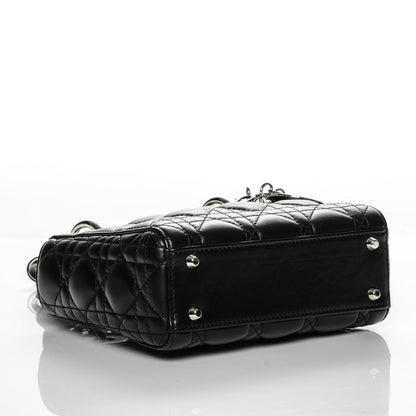 Christian Dior Lambskin Cannage Mini Lady Dior Black 4 of 6