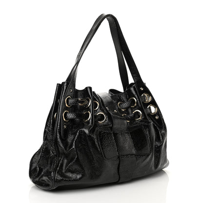 Jimmy Choo Crushed Patent Ramona Black 3 of 10