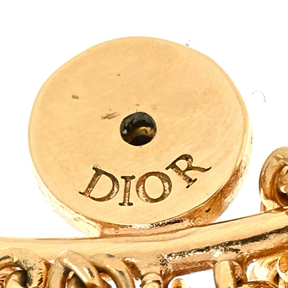 Christian Dior Danseuse Etolie Chain Drop Earrings Gold 4 of 4
