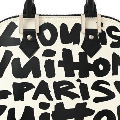 Louis Vuitton Graffiti Alma MM Black 6 of 10
