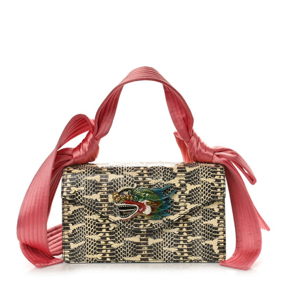 Gucci Snakeskin Naga Dragon Small Shoulder Bag Beige Pink 1 of 10