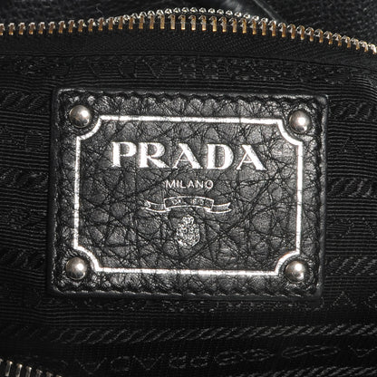 Prada Vitello Daino Shoulder Bag Black 7 of 8