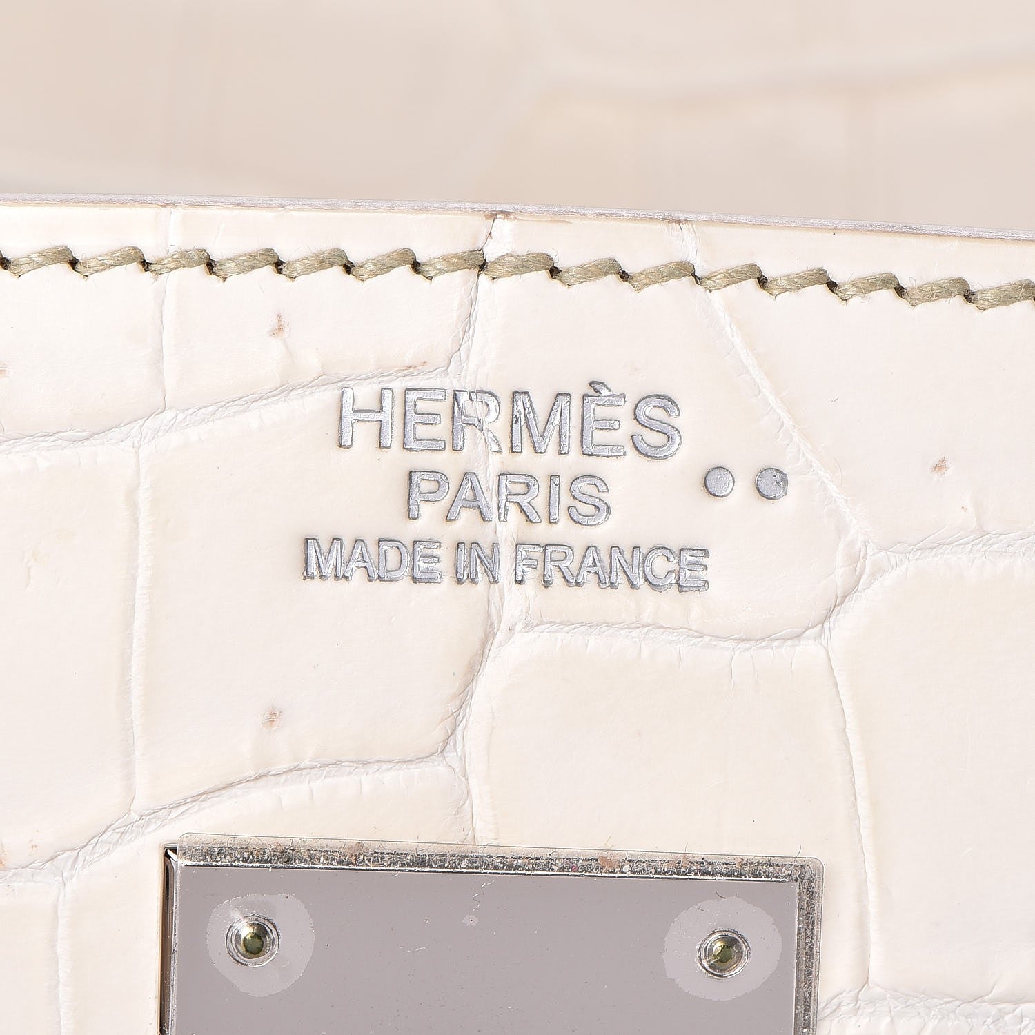 Hermes Matte Niloticus Crocodile Himalaya Birkin 30 Blanc 25 of 49